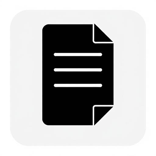 Icon representing the type of resource, such as a document icon for a downloadable template